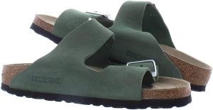 Men's Amalfi Leather Soft Footbed Arizona Sandals <div data-expanded="false" class="a-expander-content a-expander-partial-collapse-content"> <h3 class="product-facts-title"> Product details </h3> <div class="a-fixed-left-grid product-facts-detail"><div class="a-fixed-left-grid-inner" style="padding-left:140px"> <div class="a-fixed-left-grid-col a-col-left" style="width:140px;margin-left:-140px;float:left"> <span style="font-weight: 600"> <span class="a-color-base">Origin</span> </span> </div> <div class="a-fixed-left-grid-col a-col-right" style="padding-left:6%;float:left"> <span style="font-weight: 400"> <span class="a-color-base">Not Imported</span> </span> </div> </div></div> <div class="a-fixed-left-grid product-facts-detail"><div class="a-fixed-left-grid-inner" style="padding-left:140px"> <div class="a-fixed-left-grid-col a-col-left" style="width:140px;margin-left:-140px;float:left"> <span style="font-weight: 600"> <span class="a-color-base">Sole material</span> </span> </div> <div class="a-fixed-left-grid-col a-col-right" style="padding-left:6%;float:left"> <span style="font-weight: 400"> <span class="a-color-base">Foam, Cork, Suede, Rubber</span> </span> </div> </div></div> <div class="a-fixed-left-grid product-facts-detail"><div class="a-fixed-left-grid-inner" style="padding-left:140px"> <div class="a-fixed-left-grid-col a-col-left" style="width:140px;margin-left:-140px;float:left"> <span style="font-weight: 600"> <span class="a-color-base">Outer material</span> </span> </div> <div class="a-fixed-left-grid-col a-col-right" style="padding-left:6%;float:left"> <span style="font-weight: 400"> <span class="a-color-base">Suede</span> </span> </div> </div></div> <div class="a-fixed-left-grid product-facts-detail"><div class="a-fixed-left-grid-inner" style="padding-left:140px"> <div class="a-fixed-left-grid-col a-col-left" style="width:140px;margin-left:-140px;float:left"> <span style="font-weight: 600"> <span class="a-color-base">Closure type</span> </span> </div> <div class="a-fixed-left-grid-col a-col-right" style="padding-left:6%;float:left"> <span style="font-weight: 400"> <span class="a-color-base">Buckle</span> </span> </div> </div></div> <hr aria-hidden="true" class="a-spacing-base a-spacing-top-base a-divider-normal"> <h3 class="product-facts-title"> About this item </h3> <ul class="a-unordered-list a-vertical a-spacing-small"> <li><span class="a-list-item a-size-base a-color-base">Rubber sole</span></li> </ul> <ul class="a-unordered-list a-vertical a-spacing-small"> <li><span class="a-list-item a-size-base a-color-base">roomy toe box; lined with sued</span></li> </ul> <ul class="a-unordered-list a-vertical a-spacing-small"> <li><span class="a-list-item a-size-base a-color-base">features pronounced arch support with an extra layer of super soft foam cushioning</span></li> </ul> <ul class="a-unordered-list a-vertical a-spacing-small"> <li><span class="a-list-item a-size-base a-color-base">Contoured cork footbed conforms to the shape of your foot</span></li> </ul> </div>