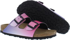 Unisex-Adult Sandals Arizona SFB Pink Clay Sd <div id="productOverview_feature_div" class="celwidget" data-feature-name="productOverview" data-csa-c-type="widget" data-csa-c-content-id="productOverview" data-csa-c-slot-id="productOverview_feature_div" data-csa-c-asin="B0CKKTCXBN" data-csa-c-is-in-initial-active-row="false" data-csa-c-id="y0jt2-o46262-wmdgap-e17u8r" data-cel-widget="productOverview_feature_div"></div> <div> <ul> <li class="a-spacing-mini"><span class="a-list-item"> An icon of timeless design and legendary comfort, the Arizona sandal has been defining style since 1973. The laid-back look comes in durable Birko-Flor for a classic, leather-like finish. Complete with legendary BIRKENSTOCK design elements, like a contoured cork-latex footbed for the ultimate in support. </span></li> <li class="a-spacing-mini"><span class="a-list-item"> Contoured cork-latex footbed creates custom support with wear </span></li> <li class="a-spacing-mini"><span class="a-list-item"> Birko-Flor synthetic leather upper </span></li> <li class="a-spacing-mini"><span class="a-list-item"> Suede footbed lining helps keep you comfortable </span></li> </ul> </div>