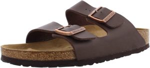 Men's Amalfi Leather Soft Footbed Arizona Sandals <div data-expanded="false" class="a-expander-content a-expander-partial-collapse-content"> <h3 class="product-facts-title"> Product details </h3> <div class="a-fixed-left-grid product-facts-detail"><div class="a-fixed-left-grid-inner" style="padding-left:140px"> <div class="a-fixed-left-grid-col a-col-left" style="width:140px;margin-left:-140px;float:left"> <span style="font-weight: 600"> <span class="a-color-base">Origin</span> </span> </div> <div class="a-fixed-left-grid-col a-col-right" style="padding-left:6%;float:left"> <span style="font-weight: 400"> <span class="a-color-base">Not Imported</span> </span> </div> </div></div> <div class="a-fixed-left-grid product-facts-detail"><div class="a-fixed-left-grid-inner" style="padding-left:140px"> <div class="a-fixed-left-grid-col a-col-left" style="width:140px;margin-left:-140px;float:left"> <span style="font-weight: 600"> <span class="a-color-base">Sole material</span> </span> </div> <div class="a-fixed-left-grid-col a-col-right" style="padding-left:6%;float:left"> <span style="font-weight: 400"> <span class="a-color-base">Foam, Cork, Suede, Rubber</span> </span> </div> </div></div> <div class="a-fixed-left-grid product-facts-detail"><div class="a-fixed-left-grid-inner" style="padding-left:140px"> <div class="a-fixed-left-grid-col a-col-left" style="width:140px;margin-left:-140px;float:left"> <span style="font-weight: 600"> <span class="a-color-base">Outer material</span> </span> </div> <div class="a-fixed-left-grid-col a-col-right" style="padding-left:6%;float:left"> <span style="font-weight: 400"> <span class="a-color-base">Suede</span> </span> </div> </div></div> <div class="a-fixed-left-grid product-facts-detail"><div class="a-fixed-left-grid-inner" style="padding-left:140px"> <div class="a-fixed-left-grid-col a-col-left" style="width:140px;margin-left:-140px;float:left"> <span style="font-weight: 600"> <span class="a-color-base">Closure type</span> </span> </div> <div class="a-fixed-left-grid-col a-col-right" style="padding-left:6%;float:left"> <span style="font-weight: 400"> <span class="a-color-base">Buckle</span> </span> </div> </div></div> <hr aria-hidden="true" class="a-spacing-base a-spacing-top-base a-divider-normal"> <h3 class="product-facts-title"> About this item </h3> <ul class="a-unordered-list a-vertical a-spacing-small"> <li><span class="a-list-item a-size-base a-color-base">Rubber sole</span></li> </ul> <ul class="a-unordered-list a-vertical a-spacing-small"> <li><span class="a-list-item a-size-base a-color-base">roomy toe box; lined with sued</span></li> </ul> <ul class="a-unordered-list a-vertical a-spacing-small"> <li><span class="a-list-item a-size-base a-color-base">features pronounced arch support with an extra layer of super soft foam cushioning</span></li> </ul> <ul class="a-unordered-list a-vertical a-spacing-small"> <li><span class="a-list-item a-size-base a-color-base">Contoured cork footbed conforms to the shape of your foot</span></li> </ul> </div>