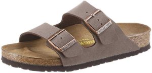 Men's Amalfi Leather Soft Footbed Arizona Sandals <div data-expanded="false" class="a-expander-content a-expander-partial-collapse-content"> <h3 class="product-facts-title"> Product details </h3> <div class="a-fixed-left-grid product-facts-detail"><div class="a-fixed-left-grid-inner" style="padding-left:140px"> <div class="a-fixed-left-grid-col a-col-left" style="width:140px;margin-left:-140px;float:left"> <span style="font-weight: 600"> <span class="a-color-base">Origin</span> </span> </div> <div class="a-fixed-left-grid-col a-col-right" style="padding-left:6%;float:left"> <span style="font-weight: 400"> <span class="a-color-base">Not Imported</span> </span> </div> </div></div> <div class="a-fixed-left-grid product-facts-detail"><div class="a-fixed-left-grid-inner" style="padding-left:140px"> <div class="a-fixed-left-grid-col a-col-left" style="width:140px;margin-left:-140px;float:left"> <span style="font-weight: 600"> <span class="a-color-base">Sole material</span> </span> </div> <div class="a-fixed-left-grid-col a-col-right" style="padding-left:6%;float:left"> <span style="font-weight: 400"> <span class="a-color-base">Foam, Cork, Suede, Rubber</span> </span> </div> </div></div> <div class="a-fixed-left-grid product-facts-detail"><div class="a-fixed-left-grid-inner" style="padding-left:140px"> <div class="a-fixed-left-grid-col a-col-left" style="width:140px;margin-left:-140px;float:left"> <span style="font-weight: 600"> <span class="a-color-base">Outer material</span> </span> </div> <div class="a-fixed-left-grid-col a-col-right" style="padding-left:6%;float:left"> <span style="font-weight: 400"> <span class="a-color-base">Suede</span> </span> </div> </div></div> <div class="a-fixed-left-grid product-facts-detail"><div class="a-fixed-left-grid-inner" style="padding-left:140px"> <div class="a-fixed-left-grid-col a-col-left" style="width:140px;margin-left:-140px;float:left"> <span style="font-weight: 600"> <span class="a-color-base">Closure type</span> </span> </div> <div class="a-fixed-left-grid-col a-col-right" style="padding-left:6%;float:left"> <span style="font-weight: 400"> <span class="a-color-base">Buckle</span> </span> </div> </div></div> <hr aria-hidden="true" class="a-spacing-base a-spacing-top-base a-divider-normal"> <h3 class="product-facts-title"> About this item </h3> <ul class="a-unordered-list a-vertical a-spacing-small"> <li><span class="a-list-item a-size-base a-color-base">Rubber sole</span></li> </ul> <ul class="a-unordered-list a-vertical a-spacing-small"> <li><span class="a-list-item a-size-base a-color-base">roomy toe box; lined with sued</span></li> </ul> <ul class="a-unordered-list a-vertical a-spacing-small"> <li><span class="a-list-item a-size-base a-color-base">features pronounced arch support with an extra layer of super soft foam cushioning</span></li> </ul> <ul class="a-unordered-list a-vertical a-spacing-small"> <li><span class="a-list-item a-size-base a-color-base">Contoured cork footbed conforms to the shape of your foot</span></li> </ul> </div>