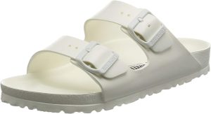 Men's Arizona Sandals <div class="a-expander-content a-expander-partial-collapse-content" style="padding-bottom: 20px;" data-expanded="false"> <h3 class="product-facts-title">Product details</h3> <div class="a-fixed-left-grid product-facts-detail"> <div class="a-fixed-left-grid-inner" style="padding-left: 140px;"> <div class="a-fixed-left-grid-col a-col-left" style="width: 140px; margin-left: -140px; float: left;"><span style="font-weight: 600;"> <span class="a-color-base">Care instructions</span> </span></div> <div class="a-fixed-left-grid-col a-col-right" style="padding-left: 6%; float: left;"><span style="font-weight: 400;"> <span class="a-color-base">Machine Wash</span> </span></div> </div> </div> <div class="a-fixed-left-grid product-facts-detail"> <div class="a-fixed-left-grid-inner" style="padding-left: 140px;"> <div class="a-fixed-left-grid-col a-col-left" style="width: 140px; margin-left: -140px; float: left;"><span style="font-weight: 600;"> <span class="a-color-base">Origin</span> </span></div> <div class="a-fixed-left-grid-col a-col-right" style="padding-left: 6%; float: left;"><span style="font-weight: 400;"> <span class="a-color-base">Imported</span> </span></div> </div> </div> <div class="a-fixed-left-grid product-facts-detail"> <div class="a-fixed-left-grid-inner" style="padding-left: 140px;"> <div class="a-fixed-left-grid-col a-col-left" style="width: 140px; margin-left: -140px; float: left;"><span style="font-weight: 600;"> <span class="a-color-base">Sole material</span> </span></div> <div class="a-fixed-left-grid-col a-col-right" style="padding-left: 6%; float: left;"><span style="font-weight: 400;"> <span class="a-color-base">Manmade</span> </span></div> </div> </div> <div class="a-fixed-left-grid product-facts-detail"> <div class="a-fixed-left-grid-inner" style="padding-left: 140px;"> <div class="a-fixed-left-grid-col a-col-left" style="width: 140px; margin-left: -140px; float: left;"><span style="font-weight: 600;"> <span class="a-color-base">Outer material</span> </span></div> <div class="a-fixed-left-grid-col a-col-right" style="padding-left: 6%; float: left;"><span style="font-weight: 400;"> <span class="a-color-base">Synthetic</span> </span></div> </div> </div> <hr class="a-spacing-base a-spacing-top-base a-divider-normal" aria-hidden="true" /> <h3 class="product-facts-title">About this item</h3> <ul class="a-unordered-list a-vertical a-spacing-small"> <li><span class="a-list-item a-size-base a-color-base">The legendary two-strap design from BIRKENSTOCK - the Arizona. Modeled on the cork original, this sandal is made from ultra lightweight and highly flexible EVA. These sandals are shock absorbing, waterproof, and skin-friendly. Wear them at the beach, in the garden, or around the gym and after workouts. It's the perfect addition to your classic BIRKENSTOCK sandals.</span></li> </ul> <ul class="a-unordered-list a-vertical a-spacing-small"> <li><span class="a-list-item a-size-base a-color-base">Anatomically shaped BIRKENSTOCK footbed made from EVA</span></li> </ul> <ul class="a-unordered-list a-vertical a-spacing-small"> <li><span class="a-list-item a-size-base a-color-base">Upper/lining/sole: one piece molded EVA</span></li> </ul> <ul class="a-unordered-list a-vertical a-spacing-small"> <li><span class="a-list-item a-size-base a-color-base">Details: two straps, each with an individually adjustable pin buckle; waterproof, washable, ultra lightweight</span></li> </ul> </div>