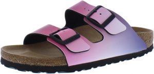 Unisex-Adult Sandals Arizona SFB Pink Clay Sd <div id="productOverview_feature_div" class="celwidget" data-feature-name="productOverview" data-csa-c-type="widget" data-csa-c-content-id="productOverview" data-csa-c-slot-id="productOverview_feature_div" data-csa-c-asin="B0CKKTCXBN" data-csa-c-is-in-initial-active-row="false" data-csa-c-id="y0jt2-o46262-wmdgap-e17u8r" data-cel-widget="productOverview_feature_div"></div> <div> <ul> <li class="a-spacing-mini"><span class="a-list-item"> An icon of timeless design and legendary comfort, the Arizona sandal has been defining style since 1973. The laid-back look comes in durable Birko-Flor for a classic, leather-like finish. Complete with legendary BIRKENSTOCK design elements, like a contoured cork-latex footbed for the ultimate in support. </span></li> <li class="a-spacing-mini"><span class="a-list-item"> Contoured cork-latex footbed creates custom support with wear </span></li> <li class="a-spacing-mini"><span class="a-list-item"> Birko-Flor synthetic leather upper </span></li> <li class="a-spacing-mini"><span class="a-list-item"> Suede footbed lining helps keep you comfortable </span></li> </ul> </div>