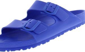 Men's Arizona Sandals <div class="a-expander-content a-expander-partial-collapse-content" style="padding-bottom: 20px;" data-expanded="false"> <h3 class="product-facts-title">Product details</h3> <div class="a-fixed-left-grid product-facts-detail"> <div class="a-fixed-left-grid-inner" style="padding-left: 140px;"> <div class="a-fixed-left-grid-col a-col-left" style="width: 140px; margin-left: -140px; float: left;"><span style="font-weight: 600;"> <span class="a-color-base">Care instructions</span> </span></div> <div class="a-fixed-left-grid-col a-col-right" style="padding-left: 6%; float: left;"><span style="font-weight: 400;"> <span class="a-color-base">Machine Wash</span> </span></div> </div> </div> <div class="a-fixed-left-grid product-facts-detail"> <div class="a-fixed-left-grid-inner" style="padding-left: 140px;"> <div class="a-fixed-left-grid-col a-col-left" style="width: 140px; margin-left: -140px; float: left;"><span style="font-weight: 600;"> <span class="a-color-base">Origin</span> </span></div> <div class="a-fixed-left-grid-col a-col-right" style="padding-left: 6%; float: left;"><span style="font-weight: 400;"> <span class="a-color-base">Imported</span> </span></div> </div> </div> <div class="a-fixed-left-grid product-facts-detail"> <div class="a-fixed-left-grid-inner" style="padding-left: 140px;"> <div class="a-fixed-left-grid-col a-col-left" style="width: 140px; margin-left: -140px; float: left;"><span style="font-weight: 600;"> <span class="a-color-base">Sole material</span> </span></div> <div class="a-fixed-left-grid-col a-col-right" style="padding-left: 6%; float: left;"><span style="font-weight: 400;"> <span class="a-color-base">Manmade</span> </span></div> </div> </div> <div class="a-fixed-left-grid product-facts-detail"> <div class="a-fixed-left-grid-inner" style="padding-left: 140px;"> <div class="a-fixed-left-grid-col a-col-left" style="width: 140px; margin-left: -140px; float: left;"><span style="font-weight: 600;"> <span class="a-color-base">Outer material</span> </span></div> <div class="a-fixed-left-grid-col a-col-right" style="padding-left: 6%; float: left;"><span style="font-weight: 400;"> <span class="a-color-base">Synthetic</span> </span></div> </div> </div> <hr class="a-spacing-base a-spacing-top-base a-divider-normal" aria-hidden="true" /> <h3 class="product-facts-title">About this item</h3> <ul class="a-unordered-list a-vertical a-spacing-small"> <li><span class="a-list-item a-size-base a-color-base">The legendary two-strap design from BIRKENSTOCK - the Arizona. Modeled on the cork original, this sandal is made from ultra lightweight and highly flexible EVA. These sandals are shock absorbing, waterproof, and skin-friendly. Wear them at the beach, in the garden, or around the gym and after workouts. It's the perfect addition to your classic BIRKENSTOCK sandals.</span></li> </ul> <ul class="a-unordered-list a-vertical a-spacing-small"> <li><span class="a-list-item a-size-base a-color-base">Anatomically shaped BIRKENSTOCK footbed made from EVA</span></li> </ul> <ul class="a-unordered-list a-vertical a-spacing-small"> <li><span class="a-list-item a-size-base a-color-base">Upper/lining/sole: one piece molded EVA</span></li> </ul> <ul class="a-unordered-list a-vertical a-spacing-small"> <li><span class="a-list-item a-size-base a-color-base">Details: two straps, each with an individually adjustable pin buckle; waterproof, washable, ultra lightweight</span></li> </ul> </div>