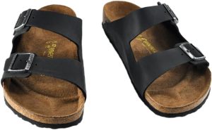 Men's Amalfi Leather Soft Footbed Arizona Sandals <div data-expanded="false" class="a-expander-content a-expander-partial-collapse-content"> <h3 class="product-facts-title"> Product details </h3> <div class="a-fixed-left-grid product-facts-detail"><div class="a-fixed-left-grid-inner" style="padding-left:140px"> <div class="a-fixed-left-grid-col a-col-left" style="width:140px;margin-left:-140px;float:left"> <span style="font-weight: 600"> <span class="a-color-base">Origin</span> </span> </div> <div class="a-fixed-left-grid-col a-col-right" style="padding-left:6%;float:left"> <span style="font-weight: 400"> <span class="a-color-base">Not Imported</span> </span> </div> </div></div> <div class="a-fixed-left-grid product-facts-detail"><div class="a-fixed-left-grid-inner" style="padding-left:140px"> <div class="a-fixed-left-grid-col a-col-left" style="width:140px;margin-left:-140px;float:left"> <span style="font-weight: 600"> <span class="a-color-base">Sole material</span> </span> </div> <div class="a-fixed-left-grid-col a-col-right" style="padding-left:6%;float:left"> <span style="font-weight: 400"> <span class="a-color-base">Foam, Cork, Suede, Rubber</span> </span> </div> </div></div> <div class="a-fixed-left-grid product-facts-detail"><div class="a-fixed-left-grid-inner" style="padding-left:140px"> <div class="a-fixed-left-grid-col a-col-left" style="width:140px;margin-left:-140px;float:left"> <span style="font-weight: 600"> <span class="a-color-base">Outer material</span> </span> </div> <div class="a-fixed-left-grid-col a-col-right" style="padding-left:6%;float:left"> <span style="font-weight: 400"> <span class="a-color-base">Suede</span> </span> </div> </div></div> <div class="a-fixed-left-grid product-facts-detail"><div class="a-fixed-left-grid-inner" style="padding-left:140px"> <div class="a-fixed-left-grid-col a-col-left" style="width:140px;margin-left:-140px;float:left"> <span style="font-weight: 600"> <span class="a-color-base">Closure type</span> </span> </div> <div class="a-fixed-left-grid-col a-col-right" style="padding-left:6%;float:left"> <span style="font-weight: 400"> <span class="a-color-base">Buckle</span> </span> </div> </div></div> <hr aria-hidden="true" class="a-spacing-base a-spacing-top-base a-divider-normal"> <h3 class="product-facts-title"> About this item </h3> <ul class="a-unordered-list a-vertical a-spacing-small"> <li><span class="a-list-item a-size-base a-color-base">Rubber sole</span></li> </ul> <ul class="a-unordered-list a-vertical a-spacing-small"> <li><span class="a-list-item a-size-base a-color-base">roomy toe box; lined with sued</span></li> </ul> <ul class="a-unordered-list a-vertical a-spacing-small"> <li><span class="a-list-item a-size-base a-color-base">features pronounced arch support with an extra layer of super soft foam cushioning</span></li> </ul> <ul class="a-unordered-list a-vertical a-spacing-small"> <li><span class="a-list-item a-size-base a-color-base">Contoured cork footbed conforms to the shape of your foot</span></li> </ul> </div>