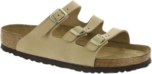 Women's Florida Birko-Flor Sandal <div class="a-expander-content a-expander-partial-collapse-content" style="padding-bottom: 20px;" data-expanded="false"> <h3 class="product-facts-title">Product details</h3> <div class="a-fixed-left-grid product-facts-detail"> <div class="a-fixed-left-grid-inner" style="padding-left: 140px;"> <div class="a-fixed-left-grid-col a-col-left" style="width: 140px; margin-left: -140px; float: left;"><span style="font-weight: 600;"> <span class="a-color-base">Fabric type</span> </span></div> <div class="a-fixed-left-grid-col a-col-right" style="padding-left: 6%; float: left;"><span style="font-weight: 400;"> <span class="a-color-base">100% Leather</span> </span></div> </div> </div> <div class="a-fixed-left-grid product-facts-detail"> <div class="a-fixed-left-grid-inner" style="padding-left: 140px;"> <div class="a-fixed-left-grid-col a-col-left" style="width: 140px; margin-left: -140px; float: left;"><span style="font-weight: 600;"> <span class="a-color-base">Care instructions</span> </span></div> <div class="a-fixed-left-grid-col a-col-right" style="padding-left: 6%; float: left;"><span style="font-weight: 400;"> <span class="a-color-base">Hand Wash Only</span> </span></div> </div> </div> <div class="a-fixed-left-grid product-facts-detail"> <div class="a-fixed-left-grid-inner" style="padding-left: 140px;"> <div class="a-fixed-left-grid-col a-col-left" style="width: 140px; margin-left: -140px; float: left;"><span style="font-weight: 600;"> <span class="a-color-base">Origin</span> </span></div> <div class="a-fixed-left-grid-col a-col-right" style="padding-left: 6%; float: left;"><span style="font-weight: 400;"> <span class="a-color-base">Imported</span> </span></div> </div> </div> <div class="a-fixed-left-grid product-facts-detail"> <div class="a-fixed-left-grid-inner" style="padding-left: 140px;"> <div class="a-fixed-left-grid-col a-col-left" style="width: 140px; margin-left: -140px; float: left;"><span style="font-weight: 600;"> <span class="a-color-base">Sole material</span> </span></div> <div class="a-fixed-left-grid-col a-col-right" style="padding-left: 6%; float: left;"><span style="font-weight: 400;"> <span class="a-color-base">Manmade</span> </span></div> </div> </div> <hr class="a-spacing-base a-spacing-top-base a-divider-normal" aria-hidden="true" /> <h3 class="product-facts-title">About this item</h3> <ul class="a-unordered-list a-vertical a-spacing-small"> <li><span class="a-list-item a-size-base a-color-base">At Birkenstock, tradition and heritage are important hallmarks of a brand that dates back not years or even decades, but centuries. Birkenstock is deeply rooted in the fine art of crafting premium quality shoes that are good for you. Since 1774, Birkenstock has passed this commitment down from one generation to the next. The result is the absolute best in quality, comfort and support.</span></li> </ul> <ul class="a-unordered-list a-vertical a-spacing-small"> <li><span class="a-list-item a-size-base a-color-base">Arch support</span></li> </ul> <ul class="a-unordered-list a-vertical a-spacing-small"> <li><span class="a-list-item a-size-base a-color-base">Classic comfort</span></li> </ul> <ul class="a-unordered-list a-vertical a-spacing-small"> <li><span class="a-list-item a-size-base a-color-base">Iconic styling</span></li> </ul> </div>