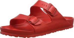 Men's Arizona Sandals <div class="a-expander-content a-expander-partial-collapse-content" style="padding-bottom: 20px;" data-expanded="false"> <h3 class="product-facts-title">Product details</h3> <div class="a-fixed-left-grid product-facts-detail"> <div class="a-fixed-left-grid-inner" style="padding-left: 140px;"> <div class="a-fixed-left-grid-col a-col-left" style="width: 140px; margin-left: -140px; float: left;"><span style="font-weight: 600;"> <span class="a-color-base">Care instructions</span> </span></div> <div class="a-fixed-left-grid-col a-col-right" style="padding-left: 6%; float: left;"><span style="font-weight: 400;"> <span class="a-color-base">Machine Wash</span> </span></div> </div> </div> <div class="a-fixed-left-grid product-facts-detail"> <div class="a-fixed-left-grid-inner" style="padding-left: 140px;"> <div class="a-fixed-left-grid-col a-col-left" style="width: 140px; margin-left: -140px; float: left;"><span style="font-weight: 600;"> <span class="a-color-base">Origin</span> </span></div> <div class="a-fixed-left-grid-col a-col-right" style="padding-left: 6%; float: left;"><span style="font-weight: 400;"> <span class="a-color-base">Imported</span> </span></div> </div> </div> <div class="a-fixed-left-grid product-facts-detail"> <div class="a-fixed-left-grid-inner" style="padding-left: 140px;"> <div class="a-fixed-left-grid-col a-col-left" style="width: 140px; margin-left: -140px; float: left;"><span style="font-weight: 600;"> <span class="a-color-base">Sole material</span> </span></div> <div class="a-fixed-left-grid-col a-col-right" style="padding-left: 6%; float: left;"><span style="font-weight: 400;"> <span class="a-color-base">Manmade</span> </span></div> </div> </div> <div class="a-fixed-left-grid product-facts-detail"> <div class="a-fixed-left-grid-inner" style="padding-left: 140px;"> <div class="a-fixed-left-grid-col a-col-left" style="width: 140px; margin-left: -140px; float: left;"><span style="font-weight: 600;"> <span class="a-color-base">Outer material</span> </span></div> <div class="a-fixed-left-grid-col a-col-right" style="padding-left: 6%; float: left;"><span style="font-weight: 400;"> <span class="a-color-base">Synthetic</span> </span></div> </div> </div> <hr class="a-spacing-base a-spacing-top-base a-divider-normal" aria-hidden="true" /> <h3 class="product-facts-title">About this item</h3> <ul class="a-unordered-list a-vertical a-spacing-small"> <li><span class="a-list-item a-size-base a-color-base">The legendary two-strap design from BIRKENSTOCK - the Arizona. Modeled on the cork original, this sandal is made from ultra lightweight and highly flexible EVA. These sandals are shock absorbing, waterproof, and skin-friendly. Wear them at the beach, in the garden, or around the gym and after workouts. It's the perfect addition to your classic BIRKENSTOCK sandals.</span></li> </ul> <ul class="a-unordered-list a-vertical a-spacing-small"> <li><span class="a-list-item a-size-base a-color-base">Anatomically shaped BIRKENSTOCK footbed made from EVA</span></li> </ul> <ul class="a-unordered-list a-vertical a-spacing-small"> <li><span class="a-list-item a-size-base a-color-base">Upper/lining/sole: one piece molded EVA</span></li> </ul> <ul class="a-unordered-list a-vertical a-spacing-small"> <li><span class="a-list-item a-size-base a-color-base">Details: two straps, each with an individually adjustable pin buckle; waterproof, washable, ultra lightweight</span></li> </ul> </div>