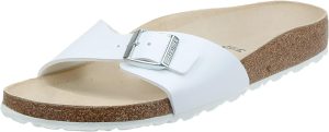 Womens Birko-Flor Walking Sandal <div class="a-expander-content a-expander-partial-collapse-content" data-expanded="false"> <h3 class="product-facts-title">Product details</h3> <div class="a-fixed-left-grid product-facts-detail"> <div class="a-fixed-left-grid-inner" style="padding-left: 140px;"> <div class="a-fixed-left-grid-col a-col-left" style="width: 140px; margin-left: -140px; float: left;"><span style="font-weight: 600;"> <span class="a-color-base">Sole material</span> </span></div> <div class="a-fixed-left-grid-col a-col-right" style="padding-left: 6%; float: left;"><span style="font-weight: 400;"> <span class="a-color-base">Ethylene Vinyl Acetate</span> </span></div> </div> </div> <div class="a-fixed-left-grid product-facts-detail"> <div class="a-fixed-left-grid-inner" style="padding-left: 140px;"> <div class="a-fixed-left-grid-col a-col-left" style="width: 140px; margin-left: -140px; float: left;"><span style="font-weight: 600;"> <span class="a-color-base">Outer material</span> </span></div> <div class="a-fixed-left-grid-col a-col-right" style="padding-left: 6%; float: left;"><span style="font-weight: 400;"> <span class="a-color-base">Synthetic material</span> </span></div> </div> </div> <div class="a-fixed-left-grid product-facts-detail"> <div class="a-fixed-left-grid-inner" style="padding-left: 140px;"> <div class="a-fixed-left-grid-col a-col-left" style="width: 140px; margin-left: -140px; float: left;"><span style="font-weight: 600;"> <span class="a-color-base">Closure type</span> </span></div> <div class="a-fixed-left-grid-col a-col-right" style="padding-left: 6%; float: left;"><span style="font-weight: 400;"> <span class="a-color-base">Pull-On</span> </span></div> </div> </div> <hr class="a-spacing-base a-spacing-top-base a-divider-normal" aria-hidden="true" /> <h3 class="product-facts-title">About this item</h3> <ul class="a-unordered-list a-vertical a-spacing-small"> <li><span class="a-list-item a-size-base a-color-base">Moldable footbed sandal with single, buckle-topped strap</span></li> </ul> <ul class="a-unordered-list a-vertical a-spacing-small"> <li><span class="a-list-item a-size-base a-color-base">Signature cork cushioning</span></li> </ul> <ul class="a-unordered-list a-vertical a-spacing-small"> <li><span class="a-list-item a-size-base a-color-base">Contoured arch support</span></li> </ul> <ul class="a-unordered-list a-vertical a-spacing-small"> <li><span class="a-list-item a-size-base a-color-base">Closure: a buckles</span></li> </ul> </div>