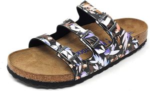 Women's Florida Birko-Flor Sandal <div class="a-expander-content a-expander-partial-collapse-content" style="padding-bottom: 20px;" data-expanded="false"> <h3 class="product-facts-title">Product details</h3> <div class="a-fixed-left-grid product-facts-detail"> <div class="a-fixed-left-grid-inner" style="padding-left: 140px;"> <div class="a-fixed-left-grid-col a-col-left" style="width: 140px; margin-left: -140px; float: left;"><span style="font-weight: 600;"> <span class="a-color-base">Fabric type</span> </span></div> <div class="a-fixed-left-grid-col a-col-right" style="padding-left: 6%; float: left;"><span style="font-weight: 400;"> <span class="a-color-base">100% Leather</span> </span></div> </div> </div> <div class="a-fixed-left-grid product-facts-detail"> <div class="a-fixed-left-grid-inner" style="padding-left: 140px;"> <div class="a-fixed-left-grid-col a-col-left" style="width: 140px; margin-left: -140px; float: left;"><span style="font-weight: 600;"> <span class="a-color-base">Care instructions</span> </span></div> <div class="a-fixed-left-grid-col a-col-right" style="padding-left: 6%; float: left;"><span style="font-weight: 400;"> <span class="a-color-base">Hand Wash Only</span> </span></div> </div> </div> <div class="a-fixed-left-grid product-facts-detail"> <div class="a-fixed-left-grid-inner" style="padding-left: 140px;"> <div class="a-fixed-left-grid-col a-col-left" style="width: 140px; margin-left: -140px; float: left;"><span style="font-weight: 600;"> <span class="a-color-base">Origin</span> </span></div> <div class="a-fixed-left-grid-col a-col-right" style="padding-left: 6%; float: left;"><span style="font-weight: 400;"> <span class="a-color-base">Imported</span> </span></div> </div> </div> <div class="a-fixed-left-grid product-facts-detail"> <div class="a-fixed-left-grid-inner" style="padding-left: 140px;"> <div class="a-fixed-left-grid-col a-col-left" style="width: 140px; margin-left: -140px; float: left;"><span style="font-weight: 600;"> <span class="a-color-base">Sole material</span> </span></div> <div class="a-fixed-left-grid-col a-col-right" style="padding-left: 6%; float: left;"><span style="font-weight: 400;"> <span class="a-color-base">Manmade</span> </span></div> </div> </div> <hr class="a-spacing-base a-spacing-top-base a-divider-normal" aria-hidden="true" /> <h3 class="product-facts-title">About this item</h3> <ul class="a-unordered-list a-vertical a-spacing-small"> <li><span class="a-list-item a-size-base a-color-base">At Birkenstock, tradition and heritage are important hallmarks of a brand that dates back not years or even decades, but centuries. Birkenstock is deeply rooted in the fine art of crafting premium quality shoes that are good for you. Since 1774, Birkenstock has passed this commitment down from one generation to the next. The result is the absolute best in quality, comfort and support.</span></li> </ul> <ul class="a-unordered-list a-vertical a-spacing-small"> <li><span class="a-list-item a-size-base a-color-base">Arch support</span></li> </ul> <ul class="a-unordered-list a-vertical a-spacing-small"> <li><span class="a-list-item a-size-base a-color-base">Classic comfort</span></li> </ul> <ul class="a-unordered-list a-vertical a-spacing-small"> <li><span class="a-list-item a-size-base a-color-base">Iconic styling</span></li> </ul> </div>