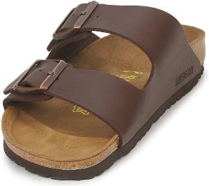 Men's Amalfi Leather Soft Footbed Arizona Sandals <div data-expanded="false" class="a-expander-content a-expander-partial-collapse-content"> <h3 class="product-facts-title"> Product details </h3> <div class="a-fixed-left-grid product-facts-detail"><div class="a-fixed-left-grid-inner" style="padding-left:140px"> <div class="a-fixed-left-grid-col a-col-left" style="width:140px;margin-left:-140px;float:left"> <span style="font-weight: 600"> <span class="a-color-base">Origin</span> </span> </div> <div class="a-fixed-left-grid-col a-col-right" style="padding-left:6%;float:left"> <span style="font-weight: 400"> <span class="a-color-base">Not Imported</span> </span> </div> </div></div> <div class="a-fixed-left-grid product-facts-detail"><div class="a-fixed-left-grid-inner" style="padding-left:140px"> <div class="a-fixed-left-grid-col a-col-left" style="width:140px;margin-left:-140px;float:left"> <span style="font-weight: 600"> <span class="a-color-base">Sole material</span> </span> </div> <div class="a-fixed-left-grid-col a-col-right" style="padding-left:6%;float:left"> <span style="font-weight: 400"> <span class="a-color-base">Foam, Cork, Suede, Rubber</span> </span> </div> </div></div> <div class="a-fixed-left-grid product-facts-detail"><div class="a-fixed-left-grid-inner" style="padding-left:140px"> <div class="a-fixed-left-grid-col a-col-left" style="width:140px;margin-left:-140px;float:left"> <span style="font-weight: 600"> <span class="a-color-base">Outer material</span> </span> </div> <div class="a-fixed-left-grid-col a-col-right" style="padding-left:6%;float:left"> <span style="font-weight: 400"> <span class="a-color-base">Suede</span> </span> </div> </div></div> <div class="a-fixed-left-grid product-facts-detail"><div class="a-fixed-left-grid-inner" style="padding-left:140px"> <div class="a-fixed-left-grid-col a-col-left" style="width:140px;margin-left:-140px;float:left"> <span style="font-weight: 600"> <span class="a-color-base">Closure type</span> </span> </div> <div class="a-fixed-left-grid-col a-col-right" style="padding-left:6%;float:left"> <span style="font-weight: 400"> <span class="a-color-base">Buckle</span> </span> </div> </div></div> <hr aria-hidden="true" class="a-spacing-base a-spacing-top-base a-divider-normal"> <h3 class="product-facts-title"> About this item </h3> <ul class="a-unordered-list a-vertical a-spacing-small"> <li><span class="a-list-item a-size-base a-color-base">Rubber sole</span></li> </ul> <ul class="a-unordered-list a-vertical a-spacing-small"> <li><span class="a-list-item a-size-base a-color-base">roomy toe box; lined with sued</span></li> </ul> <ul class="a-unordered-list a-vertical a-spacing-small"> <li><span class="a-list-item a-size-base a-color-base">features pronounced arch support with an extra layer of super soft foam cushioning</span></li> </ul> <ul class="a-unordered-list a-vertical a-spacing-small"> <li><span class="a-list-item a-size-base a-color-base">Contoured cork footbed conforms to the shape of your foot</span></li> </ul> </div>