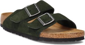 Men's Amalfi Leather Soft Footbed Arizona Sandals <div data-expanded="false" class="a-expander-content a-expander-partial-collapse-content"> <h3 class="product-facts-title"> Product details </h3> <div class="a-fixed-left-grid product-facts-detail"><div class="a-fixed-left-grid-inner" style="padding-left:140px"> <div class="a-fixed-left-grid-col a-col-left" style="width:140px;margin-left:-140px;float:left"> <span style="font-weight: 600"> <span class="a-color-base">Origin</span> </span> </div> <div class="a-fixed-left-grid-col a-col-right" style="padding-left:6%;float:left"> <span style="font-weight: 400"> <span class="a-color-base">Not Imported</span> </span> </div> </div></div> <div class="a-fixed-left-grid product-facts-detail"><div class="a-fixed-left-grid-inner" style="padding-left:140px"> <div class="a-fixed-left-grid-col a-col-left" style="width:140px;margin-left:-140px;float:left"> <span style="font-weight: 600"> <span class="a-color-base">Sole material</span> </span> </div> <div class="a-fixed-left-grid-col a-col-right" style="padding-left:6%;float:left"> <span style="font-weight: 400"> <span class="a-color-base">Foam, Cork, Suede, Rubber</span> </span> </div> </div></div> <div class="a-fixed-left-grid product-facts-detail"><div class="a-fixed-left-grid-inner" style="padding-left:140px"> <div class="a-fixed-left-grid-col a-col-left" style="width:140px;margin-left:-140px;float:left"> <span style="font-weight: 600"> <span class="a-color-base">Outer material</span> </span> </div> <div class="a-fixed-left-grid-col a-col-right" style="padding-left:6%;float:left"> <span style="font-weight: 400"> <span class="a-color-base">Suede</span> </span> </div> </div></div> <div class="a-fixed-left-grid product-facts-detail"><div class="a-fixed-left-grid-inner" style="padding-left:140px"> <div class="a-fixed-left-grid-col a-col-left" style="width:140px;margin-left:-140px;float:left"> <span style="font-weight: 600"> <span class="a-color-base">Closure type</span> </span> </div> <div class="a-fixed-left-grid-col a-col-right" style="padding-left:6%;float:left"> <span style="font-weight: 400"> <span class="a-color-base">Buckle</span> </span> </div> </div></div> <hr aria-hidden="true" class="a-spacing-base a-spacing-top-base a-divider-normal"> <h3 class="product-facts-title"> About this item </h3> <ul class="a-unordered-list a-vertical a-spacing-small"> <li><span class="a-list-item a-size-base a-color-base">Rubber sole</span></li> </ul> <ul class="a-unordered-list a-vertical a-spacing-small"> <li><span class="a-list-item a-size-base a-color-base">roomy toe box; lined with sued</span></li> </ul> <ul class="a-unordered-list a-vertical a-spacing-small"> <li><span class="a-list-item a-size-base a-color-base">features pronounced arch support with an extra layer of super soft foam cushioning</span></li> </ul> <ul class="a-unordered-list a-vertical a-spacing-small"> <li><span class="a-list-item a-size-base a-color-base">Contoured cork footbed conforms to the shape of your foot</span></li> </ul> </div>