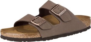 Men's Amalfi Leather Soft Footbed Arizona Sandals <div data-expanded="false" class="a-expander-content a-expander-partial-collapse-content"> <h3 class="product-facts-title"> Product details </h3> <div class="a-fixed-left-grid product-facts-detail"><div class="a-fixed-left-grid-inner" style="padding-left:140px"> <div class="a-fixed-left-grid-col a-col-left" style="width:140px;margin-left:-140px;float:left"> <span style="font-weight: 600"> <span class="a-color-base">Origin</span> </span> </div> <div class="a-fixed-left-grid-col a-col-right" style="padding-left:6%;float:left"> <span style="font-weight: 400"> <span class="a-color-base">Not Imported</span> </span> </div> </div></div> <div class="a-fixed-left-grid product-facts-detail"><div class="a-fixed-left-grid-inner" style="padding-left:140px"> <div class="a-fixed-left-grid-col a-col-left" style="width:140px;margin-left:-140px;float:left"> <span style="font-weight: 600"> <span class="a-color-base">Sole material</span> </span> </div> <div class="a-fixed-left-grid-col a-col-right" style="padding-left:6%;float:left"> <span style="font-weight: 400"> <span class="a-color-base">Foam, Cork, Suede, Rubber</span> </span> </div> </div></div> <div class="a-fixed-left-grid product-facts-detail"><div class="a-fixed-left-grid-inner" style="padding-left:140px"> <div class="a-fixed-left-grid-col a-col-left" style="width:140px;margin-left:-140px;float:left"> <span style="font-weight: 600"> <span class="a-color-base">Outer material</span> </span> </div> <div class="a-fixed-left-grid-col a-col-right" style="padding-left:6%;float:left"> <span style="font-weight: 400"> <span class="a-color-base">Suede</span> </span> </div> </div></div> <div class="a-fixed-left-grid product-facts-detail"><div class="a-fixed-left-grid-inner" style="padding-left:140px"> <div class="a-fixed-left-grid-col a-col-left" style="width:140px;margin-left:-140px;float:left"> <span style="font-weight: 600"> <span class="a-color-base">Closure type</span> </span> </div> <div class="a-fixed-left-grid-col a-col-right" style="padding-left:6%;float:left"> <span style="font-weight: 400"> <span class="a-color-base">Buckle</span> </span> </div> </div></div> <hr aria-hidden="true" class="a-spacing-base a-spacing-top-base a-divider-normal"> <h3 class="product-facts-title"> About this item </h3> <ul class="a-unordered-list a-vertical a-spacing-small"> <li><span class="a-list-item a-size-base a-color-base">Rubber sole</span></li> </ul> <ul class="a-unordered-list a-vertical a-spacing-small"> <li><span class="a-list-item a-size-base a-color-base">roomy toe box; lined with sued</span></li> </ul> <ul class="a-unordered-list a-vertical a-spacing-small"> <li><span class="a-list-item a-size-base a-color-base">features pronounced arch support with an extra layer of super soft foam cushioning</span></li> </ul> <ul class="a-unordered-list a-vertical a-spacing-small"> <li><span class="a-list-item a-size-base a-color-base">Contoured cork footbed conforms to the shape of your foot</span></li> </ul> </div>