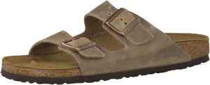 Men's Amalfi Leather Soft Footbed Arizona Sandals <div data-expanded="false" class="a-expander-content a-expander-partial-collapse-content"> <h3 class="product-facts-title"> Product details </h3> <div class="a-fixed-left-grid product-facts-detail"><div class="a-fixed-left-grid-inner" style="padding-left:140px"> <div class="a-fixed-left-grid-col a-col-left" style="width:140px;margin-left:-140px;float:left"> <span style="font-weight: 600"> <span class="a-color-base">Origin</span> </span> </div> <div class="a-fixed-left-grid-col a-col-right" style="padding-left:6%;float:left"> <span style="font-weight: 400"> <span class="a-color-base">Not Imported</span> </span> </div> </div></div> <div class="a-fixed-left-grid product-facts-detail"><div class="a-fixed-left-grid-inner" style="padding-left:140px"> <div class="a-fixed-left-grid-col a-col-left" style="width:140px;margin-left:-140px;float:left"> <span style="font-weight: 600"> <span class="a-color-base">Sole material</span> </span> </div> <div class="a-fixed-left-grid-col a-col-right" style="padding-left:6%;float:left"> <span style="font-weight: 400"> <span class="a-color-base">Foam, Cork, Suede, Rubber</span> </span> </div> </div></div> <div class="a-fixed-left-grid product-facts-detail"><div class="a-fixed-left-grid-inner" style="padding-left:140px"> <div class="a-fixed-left-grid-col a-col-left" style="width:140px;margin-left:-140px;float:left"> <span style="font-weight: 600"> <span class="a-color-base">Outer material</span> </span> </div> <div class="a-fixed-left-grid-col a-col-right" style="padding-left:6%;float:left"> <span style="font-weight: 400"> <span class="a-color-base">Suede</span> </span> </div> </div></div> <div class="a-fixed-left-grid product-facts-detail"><div class="a-fixed-left-grid-inner" style="padding-left:140px"> <div class="a-fixed-left-grid-col a-col-left" style="width:140px;margin-left:-140px;float:left"> <span style="font-weight: 600"> <span class="a-color-base">Closure type</span> </span> </div> <div class="a-fixed-left-grid-col a-col-right" style="padding-left:6%;float:left"> <span style="font-weight: 400"> <span class="a-color-base">Buckle</span> </span> </div> </div></div> <hr aria-hidden="true" class="a-spacing-base a-spacing-top-base a-divider-normal"> <h3 class="product-facts-title"> About this item </h3> <ul class="a-unordered-list a-vertical a-spacing-small"> <li><span class="a-list-item a-size-base a-color-base">Rubber sole</span></li> </ul> <ul class="a-unordered-list a-vertical a-spacing-small"> <li><span class="a-list-item a-size-base a-color-base">roomy toe box; lined with sued</span></li> </ul> <ul class="a-unordered-list a-vertical a-spacing-small"> <li><span class="a-list-item a-size-base a-color-base">features pronounced arch support with an extra layer of super soft foam cushioning</span></li> </ul> <ul class="a-unordered-list a-vertical a-spacing-small"> <li><span class="a-list-item a-size-base a-color-base">Contoured cork footbed conforms to the shape of your foot</span></li> </ul> </div>