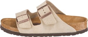 Men's Amalfi Leather Soft Footbed Arizona Sandals <div data-expanded="false" class="a-expander-content a-expander-partial-collapse-content"> <h3 class="product-facts-title"> Product details </h3> <div class="a-fixed-left-grid product-facts-detail"><div class="a-fixed-left-grid-inner" style="padding-left:140px"> <div class="a-fixed-left-grid-col a-col-left" style="width:140px;margin-left:-140px;float:left"> <span style="font-weight: 600"> <span class="a-color-base">Origin</span> </span> </div> <div class="a-fixed-left-grid-col a-col-right" style="padding-left:6%;float:left"> <span style="font-weight: 400"> <span class="a-color-base">Not Imported</span> </span> </div> </div></div> <div class="a-fixed-left-grid product-facts-detail"><div class="a-fixed-left-grid-inner" style="padding-left:140px"> <div class="a-fixed-left-grid-col a-col-left" style="width:140px;margin-left:-140px;float:left"> <span style="font-weight: 600"> <span class="a-color-base">Sole material</span> </span> </div> <div class="a-fixed-left-grid-col a-col-right" style="padding-left:6%;float:left"> <span style="font-weight: 400"> <span class="a-color-base">Foam, Cork, Suede, Rubber</span> </span> </div> </div></div> <div class="a-fixed-left-grid product-facts-detail"><div class="a-fixed-left-grid-inner" style="padding-left:140px"> <div class="a-fixed-left-grid-col a-col-left" style="width:140px;margin-left:-140px;float:left"> <span style="font-weight: 600"> <span class="a-color-base">Outer material</span> </span> </div> <div class="a-fixed-left-grid-col a-col-right" style="padding-left:6%;float:left"> <span style="font-weight: 400"> <span class="a-color-base">Suede</span> </span> </div> </div></div> <div class="a-fixed-left-grid product-facts-detail"><div class="a-fixed-left-grid-inner" style="padding-left:140px"> <div class="a-fixed-left-grid-col a-col-left" style="width:140px;margin-left:-140px;float:left"> <span style="font-weight: 600"> <span class="a-color-base">Closure type</span> </span> </div> <div class="a-fixed-left-grid-col a-col-right" style="padding-left:6%;float:left"> <span style="font-weight: 400"> <span class="a-color-base">Buckle</span> </span> </div> </div></div> <hr aria-hidden="true" class="a-spacing-base a-spacing-top-base a-divider-normal"> <h3 class="product-facts-title"> About this item </h3> <ul class="a-unordered-list a-vertical a-spacing-small"> <li><span class="a-list-item a-size-base a-color-base">Rubber sole</span></li> </ul> <ul class="a-unordered-list a-vertical a-spacing-small"> <li><span class="a-list-item a-size-base a-color-base">roomy toe box; lined with sued</span></li> </ul> <ul class="a-unordered-list a-vertical a-spacing-small"> <li><span class="a-list-item a-size-base a-color-base">features pronounced arch support with an extra layer of super soft foam cushioning</span></li> </ul> <ul class="a-unordered-list a-vertical a-spacing-small"> <li><span class="a-list-item a-size-base a-color-base">Contoured cork footbed conforms to the shape of your foot</span></li> </ul> </div>