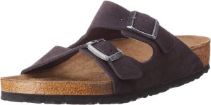 Men's Amalfi Leather Soft Footbed Arizona Sandals <div data-expanded="false" class="a-expander-content a-expander-partial-collapse-content"> <h3 class="product-facts-title"> Product details </h3> <div class="a-fixed-left-grid product-facts-detail"><div class="a-fixed-left-grid-inner" style="padding-left:140px"> <div class="a-fixed-left-grid-col a-col-left" style="width:140px;margin-left:-140px;float:left"> <span style="font-weight: 600"> <span class="a-color-base">Origin</span> </span> </div> <div class="a-fixed-left-grid-col a-col-right" style="padding-left:6%;float:left"> <span style="font-weight: 400"> <span class="a-color-base">Not Imported</span> </span> </div> </div></div> <div class="a-fixed-left-grid product-facts-detail"><div class="a-fixed-left-grid-inner" style="padding-left:140px"> <div class="a-fixed-left-grid-col a-col-left" style="width:140px;margin-left:-140px;float:left"> <span style="font-weight: 600"> <span class="a-color-base">Sole material</span> </span> </div> <div class="a-fixed-left-grid-col a-col-right" style="padding-left:6%;float:left"> <span style="font-weight: 400"> <span class="a-color-base">Foam, Cork, Suede, Rubber</span> </span> </div> </div></div> <div class="a-fixed-left-grid product-facts-detail"><div class="a-fixed-left-grid-inner" style="padding-left:140px"> <div class="a-fixed-left-grid-col a-col-left" style="width:140px;margin-left:-140px;float:left"> <span style="font-weight: 600"> <span class="a-color-base">Outer material</span> </span> </div> <div class="a-fixed-left-grid-col a-col-right" style="padding-left:6%;float:left"> <span style="font-weight: 400"> <span class="a-color-base">Suede</span> </span> </div> </div></div> <div class="a-fixed-left-grid product-facts-detail"><div class="a-fixed-left-grid-inner" style="padding-left:140px"> <div class="a-fixed-left-grid-col a-col-left" style="width:140px;margin-left:-140px;float:left"> <span style="font-weight: 600"> <span class="a-color-base">Closure type</span> </span> </div> <div class="a-fixed-left-grid-col a-col-right" style="padding-left:6%;float:left"> <span style="font-weight: 400"> <span class="a-color-base">Buckle</span> </span> </div> </div></div> <hr aria-hidden="true" class="a-spacing-base a-spacing-top-base a-divider-normal"> <h3 class="product-facts-title"> About this item </h3> <ul class="a-unordered-list a-vertical a-spacing-small"> <li><span class="a-list-item a-size-base a-color-base">Rubber sole</span></li> </ul> <ul class="a-unordered-list a-vertical a-spacing-small"> <li><span class="a-list-item a-size-base a-color-base">roomy toe box; lined with sued</span></li> </ul> <ul class="a-unordered-list a-vertical a-spacing-small"> <li><span class="a-list-item a-size-base a-color-base">features pronounced arch support with an extra layer of super soft foam cushioning</span></li> </ul> <ul class="a-unordered-list a-vertical a-spacing-small"> <li><span class="a-list-item a-size-base a-color-base">Contoured cork footbed conforms to the shape of your foot</span></li> </ul> </div>