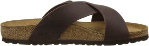 Men's Amalfi Leather Soft Footbed Arizona Sandals <div data-expanded="false" class="a-expander-content a-expander-partial-collapse-content"> <h3 class="product-facts-title"> Product details </h3> <div class="a-fixed-left-grid product-facts-detail"><div class="a-fixed-left-grid-inner" style="padding-left:140px"> <div class="a-fixed-left-grid-col a-col-left" style="width:140px;margin-left:-140px;float:left"> <span style="font-weight: 600"> <span class="a-color-base">Origin</span> </span> </div> <div class="a-fixed-left-grid-col a-col-right" style="padding-left:6%;float:left"> <span style="font-weight: 400"> <span class="a-color-base">Not Imported</span> </span> </div> </div></div> <div class="a-fixed-left-grid product-facts-detail"><div class="a-fixed-left-grid-inner" style="padding-left:140px"> <div class="a-fixed-left-grid-col a-col-left" style="width:140px;margin-left:-140px;float:left"> <span style="font-weight: 600"> <span class="a-color-base">Sole material</span> </span> </div> <div class="a-fixed-left-grid-col a-col-right" style="padding-left:6%;float:left"> <span style="font-weight: 400"> <span class="a-color-base">Foam, Cork, Suede, Rubber</span> </span> </div> </div></div> <div class="a-fixed-left-grid product-facts-detail"><div class="a-fixed-left-grid-inner" style="padding-left:140px"> <div class="a-fixed-left-grid-col a-col-left" style="width:140px;margin-left:-140px;float:left"> <span style="font-weight: 600"> <span class="a-color-base">Outer material</span> </span> </div> <div class="a-fixed-left-grid-col a-col-right" style="padding-left:6%;float:left"> <span style="font-weight: 400"> <span class="a-color-base">Suede</span> </span> </div> </div></div> <div class="a-fixed-left-grid product-facts-detail"><div class="a-fixed-left-grid-inner" style="padding-left:140px"> <div class="a-fixed-left-grid-col a-col-left" style="width:140px;margin-left:-140px;float:left"> <span style="font-weight: 600"> <span class="a-color-base">Closure type</span> </span> </div> <div class="a-fixed-left-grid-col a-col-right" style="padding-left:6%;float:left"> <span style="font-weight: 400"> <span class="a-color-base">Buckle</span> </span> </div> </div></div> <hr aria-hidden="true" class="a-spacing-base a-spacing-top-base a-divider-normal"> <h3 class="product-facts-title"> About this item </h3> <ul class="a-unordered-list a-vertical a-spacing-small"> <li><span class="a-list-item a-size-base a-color-base">Rubber sole</span></li> </ul> <ul class="a-unordered-list a-vertical a-spacing-small"> <li><span class="a-list-item a-size-base a-color-base">roomy toe box; lined with sued</span></li> </ul> <ul class="a-unordered-list a-vertical a-spacing-small"> <li><span class="a-list-item a-size-base a-color-base">features pronounced arch support with an extra layer of super soft foam cushioning</span></li> </ul> <ul class="a-unordered-list a-vertical a-spacing-small"> <li><span class="a-list-item a-size-base a-color-base">Contoured cork footbed conforms to the shape of your foot</span></li> </ul> </div>