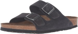 Men's Amalfi Leather Soft Footbed Arizona Sandals <div data-expanded="false" class="a-expander-content a-expander-partial-collapse-content"> <h3 class="product-facts-title"> Product details </h3> <div class="a-fixed-left-grid product-facts-detail"><div class="a-fixed-left-grid-inner" style="padding-left:140px"> <div class="a-fixed-left-grid-col a-col-left" style="width:140px;margin-left:-140px;float:left"> <span style="font-weight: 600"> <span class="a-color-base">Origin</span> </span> </div> <div class="a-fixed-left-grid-col a-col-right" style="padding-left:6%;float:left"> <span style="font-weight: 400"> <span class="a-color-base">Not Imported</span> </span> </div> </div></div> <div class="a-fixed-left-grid product-facts-detail"><div class="a-fixed-left-grid-inner" style="padding-left:140px"> <div class="a-fixed-left-grid-col a-col-left" style="width:140px;margin-left:-140px;float:left"> <span style="font-weight: 600"> <span class="a-color-base">Sole material</span> </span> </div> <div class="a-fixed-left-grid-col a-col-right" style="padding-left:6%;float:left"> <span style="font-weight: 400"> <span class="a-color-base">Foam, Cork, Suede, Rubber</span> </span> </div> </div></div> <div class="a-fixed-left-grid product-facts-detail"><div class="a-fixed-left-grid-inner" style="padding-left:140px"> <div class="a-fixed-left-grid-col a-col-left" style="width:140px;margin-left:-140px;float:left"> <span style="font-weight: 600"> <span class="a-color-base">Outer material</span> </span> </div> <div class="a-fixed-left-grid-col a-col-right" style="padding-left:6%;float:left"> <span style="font-weight: 400"> <span class="a-color-base">Suede</span> </span> </div> </div></div> <div class="a-fixed-left-grid product-facts-detail"><div class="a-fixed-left-grid-inner" style="padding-left:140px"> <div class="a-fixed-left-grid-col a-col-left" style="width:140px;margin-left:-140px;float:left"> <span style="font-weight: 600"> <span class="a-color-base">Closure type</span> </span> </div> <div class="a-fixed-left-grid-col a-col-right" style="padding-left:6%;float:left"> <span style="font-weight: 400"> <span class="a-color-base">Buckle</span> </span> </div> </div></div> <hr aria-hidden="true" class="a-spacing-base a-spacing-top-base a-divider-normal"> <h3 class="product-facts-title"> About this item </h3> <ul class="a-unordered-list a-vertical a-spacing-small"> <li><span class="a-list-item a-size-base a-color-base">Rubber sole</span></li> </ul> <ul class="a-unordered-list a-vertical a-spacing-small"> <li><span class="a-list-item a-size-base a-color-base">roomy toe box; lined with sued</span></li> </ul> <ul class="a-unordered-list a-vertical a-spacing-small"> <li><span class="a-list-item a-size-base a-color-base">features pronounced arch support with an extra layer of super soft foam cushioning</span></li> </ul> <ul class="a-unordered-list a-vertical a-spacing-small"> <li><span class="a-list-item a-size-base a-color-base">Contoured cork footbed conforms to the shape of your foot</span></li> </ul> </div>