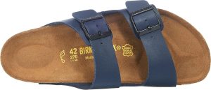 Men's Amalfi Leather Soft Footbed Arizona Sandals <div data-expanded="false" class="a-expander-content a-expander-partial-collapse-content"> <h3 class="product-facts-title"> Product details </h3> <div class="a-fixed-left-grid product-facts-detail"><div class="a-fixed-left-grid-inner" style="padding-left:140px"> <div class="a-fixed-left-grid-col a-col-left" style="width:140px;margin-left:-140px;float:left"> <span style="font-weight: 600"> <span class="a-color-base">Origin</span> </span> </div> <div class="a-fixed-left-grid-col a-col-right" style="padding-left:6%;float:left"> <span style="font-weight: 400"> <span class="a-color-base">Not Imported</span> </span> </div> </div></div> <div class="a-fixed-left-grid product-facts-detail"><div class="a-fixed-left-grid-inner" style="padding-left:140px"> <div class="a-fixed-left-grid-col a-col-left" style="width:140px;margin-left:-140px;float:left"> <span style="font-weight: 600"> <span class="a-color-base">Sole material</span> </span> </div> <div class="a-fixed-left-grid-col a-col-right" style="padding-left:6%;float:left"> <span style="font-weight: 400"> <span class="a-color-base">Foam, Cork, Suede, Rubber</span> </span> </div> </div></div> <div class="a-fixed-left-grid product-facts-detail"><div class="a-fixed-left-grid-inner" style="padding-left:140px"> <div class="a-fixed-left-grid-col a-col-left" style="width:140px;margin-left:-140px;float:left"> <span style="font-weight: 600"> <span class="a-color-base">Outer material</span> </span> </div> <div class="a-fixed-left-grid-col a-col-right" style="padding-left:6%;float:left"> <span style="font-weight: 400"> <span class="a-color-base">Suede</span> </span> </div> </div></div> <div class="a-fixed-left-grid product-facts-detail"><div class="a-fixed-left-grid-inner" style="padding-left:140px"> <div class="a-fixed-left-grid-col a-col-left" style="width:140px;margin-left:-140px;float:left"> <span style="font-weight: 600"> <span class="a-color-base">Closure type</span> </span> </div> <div class="a-fixed-left-grid-col a-col-right" style="padding-left:6%;float:left"> <span style="font-weight: 400"> <span class="a-color-base">Buckle</span> </span> </div> </div></div> <hr aria-hidden="true" class="a-spacing-base a-spacing-top-base a-divider-normal"> <h3 class="product-facts-title"> About this item </h3> <ul class="a-unordered-list a-vertical a-spacing-small"> <li><span class="a-list-item a-size-base a-color-base">Rubber sole</span></li> </ul> <ul class="a-unordered-list a-vertical a-spacing-small"> <li><span class="a-list-item a-size-base a-color-base">roomy toe box; lined with sued</span></li> </ul> <ul class="a-unordered-list a-vertical a-spacing-small"> <li><span class="a-list-item a-size-base a-color-base">features pronounced arch support with an extra layer of super soft foam cushioning</span></li> </ul> <ul class="a-unordered-list a-vertical a-spacing-small"> <li><span class="a-list-item a-size-base a-color-base">Contoured cork footbed conforms to the shape of your foot</span></li> </ul> </div>