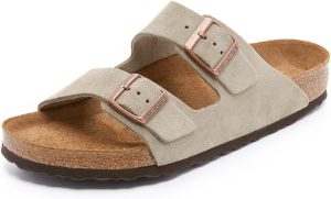 Men's Amalfi Leather Soft Footbed Arizona Sandals <div data-expanded="false" class="a-expander-content a-expander-partial-collapse-content"> <h3 class="product-facts-title"> Product details </h3> <div class="a-fixed-left-grid product-facts-detail"><div class="a-fixed-left-grid-inner" style="padding-left:140px"> <div class="a-fixed-left-grid-col a-col-left" style="width:140px;margin-left:-140px;float:left"> <span style="font-weight: 600"> <span class="a-color-base">Origin</span> </span> </div> <div class="a-fixed-left-grid-col a-col-right" style="padding-left:6%;float:left"> <span style="font-weight: 400"> <span class="a-color-base">Not Imported</span> </span> </div> </div></div> <div class="a-fixed-left-grid product-facts-detail"><div class="a-fixed-left-grid-inner" style="padding-left:140px"> <div class="a-fixed-left-grid-col a-col-left" style="width:140px;margin-left:-140px;float:left"> <span style="font-weight: 600"> <span class="a-color-base">Sole material</span> </span> </div> <div class="a-fixed-left-grid-col a-col-right" style="padding-left:6%;float:left"> <span style="font-weight: 400"> <span class="a-color-base">Foam, Cork, Suede, Rubber</span> </span> </div> </div></div> <div class="a-fixed-left-grid product-facts-detail"><div class="a-fixed-left-grid-inner" style="padding-left:140px"> <div class="a-fixed-left-grid-col a-col-left" style="width:140px;margin-left:-140px;float:left"> <span style="font-weight: 600"> <span class="a-color-base">Outer material</span> </span> </div> <div class="a-fixed-left-grid-col a-col-right" style="padding-left:6%;float:left"> <span style="font-weight: 400"> <span class="a-color-base">Suede</span> </span> </div> </div></div> <div class="a-fixed-left-grid product-facts-detail"><div class="a-fixed-left-grid-inner" style="padding-left:140px"> <div class="a-fixed-left-grid-col a-col-left" style="width:140px;margin-left:-140px;float:left"> <span style="font-weight: 600"> <span class="a-color-base">Closure type</span> </span> </div> <div class="a-fixed-left-grid-col a-col-right" style="padding-left:6%;float:left"> <span style="font-weight: 400"> <span class="a-color-base">Buckle</span> </span> </div> </div></div> <hr aria-hidden="true" class="a-spacing-base a-spacing-top-base a-divider-normal"> <h3 class="product-facts-title"> About this item </h3> <ul class="a-unordered-list a-vertical a-spacing-small"> <li><span class="a-list-item a-size-base a-color-base">Rubber sole</span></li> </ul> <ul class="a-unordered-list a-vertical a-spacing-small"> <li><span class="a-list-item a-size-base a-color-base">roomy toe box; lined with sued</span></li> </ul> <ul class="a-unordered-list a-vertical a-spacing-small"> <li><span class="a-list-item a-size-base a-color-base">features pronounced arch support with an extra layer of super soft foam cushioning</span></li> </ul> <ul class="a-unordered-list a-vertical a-spacing-small"> <li><span class="a-list-item a-size-base a-color-base">Contoured cork footbed conforms to the shape of your foot</span></li> </ul> </div>