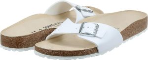 Womens Birko-Flor Walking Sandal <div class="a-expander-content a-expander-partial-collapse-content" data-expanded="false"> <h3 class="product-facts-title">Product details</h3> <div class="a-fixed-left-grid product-facts-detail"> <div class="a-fixed-left-grid-inner" style="padding-left: 140px;"> <div class="a-fixed-left-grid-col a-col-left" style="width: 140px; margin-left: -140px; float: left;"><span style="font-weight: 600;"> <span class="a-color-base">Sole material</span> </span></div> <div class="a-fixed-left-grid-col a-col-right" style="padding-left: 6%; float: left;"><span style="font-weight: 400;"> <span class="a-color-base">Ethylene Vinyl Acetate</span> </span></div> </div> </div> <div class="a-fixed-left-grid product-facts-detail"> <div class="a-fixed-left-grid-inner" style="padding-left: 140px;"> <div class="a-fixed-left-grid-col a-col-left" style="width: 140px; margin-left: -140px; float: left;"><span style="font-weight: 600;"> <span class="a-color-base">Outer material</span> </span></div> <div class="a-fixed-left-grid-col a-col-right" style="padding-left: 6%; float: left;"><span style="font-weight: 400;"> <span class="a-color-base">Synthetic material</span> </span></div> </div> </div> <div class="a-fixed-left-grid product-facts-detail"> <div class="a-fixed-left-grid-inner" style="padding-left: 140px;"> <div class="a-fixed-left-grid-col a-col-left" style="width: 140px; margin-left: -140px; float: left;"><span style="font-weight: 600;"> <span class="a-color-base">Closure type</span> </span></div> <div class="a-fixed-left-grid-col a-col-right" style="padding-left: 6%; float: left;"><span style="font-weight: 400;"> <span class="a-color-base">Pull-On</span> </span></div> </div> </div> <hr class="a-spacing-base a-spacing-top-base a-divider-normal" aria-hidden="true" /> <h3 class="product-facts-title">About this item</h3> <ul class="a-unordered-list a-vertical a-spacing-small"> <li><span class="a-list-item a-size-base a-color-base">Moldable footbed sandal with single, buckle-topped strap</span></li> </ul> <ul class="a-unordered-list a-vertical a-spacing-small"> <li><span class="a-list-item a-size-base a-color-base">Signature cork cushioning</span></li> </ul> <ul class="a-unordered-list a-vertical a-spacing-small"> <li><span class="a-list-item a-size-base a-color-base">Contoured arch support</span></li> </ul> <ul class="a-unordered-list a-vertical a-spacing-small"> <li><span class="a-list-item a-size-base a-color-base">Closure: a buckles</span></li> </ul> </div>