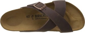 Men's Amalfi Leather Soft Footbed Arizona Sandals <div data-expanded="false" class="a-expander-content a-expander-partial-collapse-content"> <h3 class="product-facts-title"> Product details </h3> <div class="a-fixed-left-grid product-facts-detail"><div class="a-fixed-left-grid-inner" style="padding-left:140px"> <div class="a-fixed-left-grid-col a-col-left" style="width:140px;margin-left:-140px;float:left"> <span style="font-weight: 600"> <span class="a-color-base">Origin</span> </span> </div> <div class="a-fixed-left-grid-col a-col-right" style="padding-left:6%;float:left"> <span style="font-weight: 400"> <span class="a-color-base">Not Imported</span> </span> </div> </div></div> <div class="a-fixed-left-grid product-facts-detail"><div class="a-fixed-left-grid-inner" style="padding-left:140px"> <div class="a-fixed-left-grid-col a-col-left" style="width:140px;margin-left:-140px;float:left"> <span style="font-weight: 600"> <span class="a-color-base">Sole material</span> </span> </div> <div class="a-fixed-left-grid-col a-col-right" style="padding-left:6%;float:left"> <span style="font-weight: 400"> <span class="a-color-base">Foam, Cork, Suede, Rubber</span> </span> </div> </div></div> <div class="a-fixed-left-grid product-facts-detail"><div class="a-fixed-left-grid-inner" style="padding-left:140px"> <div class="a-fixed-left-grid-col a-col-left" style="width:140px;margin-left:-140px;float:left"> <span style="font-weight: 600"> <span class="a-color-base">Outer material</span> </span> </div> <div class="a-fixed-left-grid-col a-col-right" style="padding-left:6%;float:left"> <span style="font-weight: 400"> <span class="a-color-base">Suede</span> </span> </div> </div></div> <div class="a-fixed-left-grid product-facts-detail"><div class="a-fixed-left-grid-inner" style="padding-left:140px"> <div class="a-fixed-left-grid-col a-col-left" style="width:140px;margin-left:-140px;float:left"> <span style="font-weight: 600"> <span class="a-color-base">Closure type</span> </span> </div> <div class="a-fixed-left-grid-col a-col-right" style="padding-left:6%;float:left"> <span style="font-weight: 400"> <span class="a-color-base">Buckle</span> </span> </div> </div></div> <hr aria-hidden="true" class="a-spacing-base a-spacing-top-base a-divider-normal"> <h3 class="product-facts-title"> About this item </h3> <ul class="a-unordered-list a-vertical a-spacing-small"> <li><span class="a-list-item a-size-base a-color-base">Rubber sole</span></li> </ul> <ul class="a-unordered-list a-vertical a-spacing-small"> <li><span class="a-list-item a-size-base a-color-base">roomy toe box; lined with sued</span></li> </ul> <ul class="a-unordered-list a-vertical a-spacing-small"> <li><span class="a-list-item a-size-base a-color-base">features pronounced arch support with an extra layer of super soft foam cushioning</span></li> </ul> <ul class="a-unordered-list a-vertical a-spacing-small"> <li><span class="a-list-item a-size-base a-color-base">Contoured cork footbed conforms to the shape of your foot</span></li> </ul> </div>