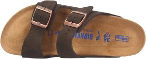 Men's Amalfi Leather Soft Footbed Arizona Sandals <div data-expanded="false" class="a-expander-content a-expander-partial-collapse-content"> <h3 class="product-facts-title"> Product details </h3> <div class="a-fixed-left-grid product-facts-detail"><div class="a-fixed-left-grid-inner" style="padding-left:140px"> <div class="a-fixed-left-grid-col a-col-left" style="width:140px;margin-left:-140px;float:left"> <span style="font-weight: 600"> <span class="a-color-base">Origin</span> </span> </div> <div class="a-fixed-left-grid-col a-col-right" style="padding-left:6%;float:left"> <span style="font-weight: 400"> <span class="a-color-base">Not Imported</span> </span> </div> </div></div> <div class="a-fixed-left-grid product-facts-detail"><div class="a-fixed-left-grid-inner" style="padding-left:140px"> <div class="a-fixed-left-grid-col a-col-left" style="width:140px;margin-left:-140px;float:left"> <span style="font-weight: 600"> <span class="a-color-base">Sole material</span> </span> </div> <div class="a-fixed-left-grid-col a-col-right" style="padding-left:6%;float:left"> <span style="font-weight: 400"> <span class="a-color-base">Foam, Cork, Suede, Rubber</span> </span> </div> </div></div> <div class="a-fixed-left-grid product-facts-detail"><div class="a-fixed-left-grid-inner" style="padding-left:140px"> <div class="a-fixed-left-grid-col a-col-left" style="width:140px;margin-left:-140px;float:left"> <span style="font-weight: 600"> <span class="a-color-base">Outer material</span> </span> </div> <div class="a-fixed-left-grid-col a-col-right" style="padding-left:6%;float:left"> <span style="font-weight: 400"> <span class="a-color-base">Suede</span> </span> </div> </div></div> <div class="a-fixed-left-grid product-facts-detail"><div class="a-fixed-left-grid-inner" style="padding-left:140px"> <div class="a-fixed-left-grid-col a-col-left" style="width:140px;margin-left:-140px;float:left"> <span style="font-weight: 600"> <span class="a-color-base">Closure type</span> </span> </div> <div class="a-fixed-left-grid-col a-col-right" style="padding-left:6%;float:left"> <span style="font-weight: 400"> <span class="a-color-base">Buckle</span> </span> </div> </div></div> <hr aria-hidden="true" class="a-spacing-base a-spacing-top-base a-divider-normal"> <h3 class="product-facts-title"> About this item </h3> <ul class="a-unordered-list a-vertical a-spacing-small"> <li><span class="a-list-item a-size-base a-color-base">Rubber sole</span></li> </ul> <ul class="a-unordered-list a-vertical a-spacing-small"> <li><span class="a-list-item a-size-base a-color-base">roomy toe box; lined with sued</span></li> </ul> <ul class="a-unordered-list a-vertical a-spacing-small"> <li><span class="a-list-item a-size-base a-color-base">features pronounced arch support with an extra layer of super soft foam cushioning</span></li> </ul> <ul class="a-unordered-list a-vertical a-spacing-small"> <li><span class="a-list-item a-size-base a-color-base">Contoured cork footbed conforms to the shape of your foot</span></li> </ul> </div>