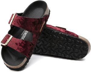 Men's Amalfi Leather Soft Footbed Arizona Sandals <div data-expanded="false" class="a-expander-content a-expander-partial-collapse-content"> <h3 class="product-facts-title"> Product details </h3> <div class="a-fixed-left-grid product-facts-detail"><div class="a-fixed-left-grid-inner" style="padding-left:140px"> <div class="a-fixed-left-grid-col a-col-left" style="width:140px;margin-left:-140px;float:left"> <span style="font-weight: 600"> <span class="a-color-base">Origin</span> </span> </div> <div class="a-fixed-left-grid-col a-col-right" style="padding-left:6%;float:left"> <span style="font-weight: 400"> <span class="a-color-base">Not Imported</span> </span> </div> </div></div> <div class="a-fixed-left-grid product-facts-detail"><div class="a-fixed-left-grid-inner" style="padding-left:140px"> <div class="a-fixed-left-grid-col a-col-left" style="width:140px;margin-left:-140px;float:left"> <span style="font-weight: 600"> <span class="a-color-base">Sole material</span> </span> </div> <div class="a-fixed-left-grid-col a-col-right" style="padding-left:6%;float:left"> <span style="font-weight: 400"> <span class="a-color-base">Foam, Cork, Suede, Rubber</span> </span> </div> </div></div> <div class="a-fixed-left-grid product-facts-detail"><div class="a-fixed-left-grid-inner" style="padding-left:140px"> <div class="a-fixed-left-grid-col a-col-left" style="width:140px;margin-left:-140px;float:left"> <span style="font-weight: 600"> <span class="a-color-base">Outer material</span> </span> </div> <div class="a-fixed-left-grid-col a-col-right" style="padding-left:6%;float:left"> <span style="font-weight: 400"> <span class="a-color-base">Suede</span> </span> </div> </div></div> <div class="a-fixed-left-grid product-facts-detail"><div class="a-fixed-left-grid-inner" style="padding-left:140px"> <div class="a-fixed-left-grid-col a-col-left" style="width:140px;margin-left:-140px;float:left"> <span style="font-weight: 600"> <span class="a-color-base">Closure type</span> </span> </div> <div class="a-fixed-left-grid-col a-col-right" style="padding-left:6%;float:left"> <span style="font-weight: 400"> <span class="a-color-base">Buckle</span> </span> </div> </div></div> <hr aria-hidden="true" class="a-spacing-base a-spacing-top-base a-divider-normal"> <h3 class="product-facts-title"> About this item </h3> <ul class="a-unordered-list a-vertical a-spacing-small"> <li><span class="a-list-item a-size-base a-color-base">Rubber sole</span></li> </ul> <ul class="a-unordered-list a-vertical a-spacing-small"> <li><span class="a-list-item a-size-base a-color-base">roomy toe box; lined with sued</span></li> </ul> <ul class="a-unordered-list a-vertical a-spacing-small"> <li><span class="a-list-item a-size-base a-color-base">features pronounced arch support with an extra layer of super soft foam cushioning</span></li> </ul> <ul class="a-unordered-list a-vertical a-spacing-small"> <li><span class="a-list-item a-size-base a-color-base">Contoured cork footbed conforms to the shape of your foot</span></li> </ul> </div>