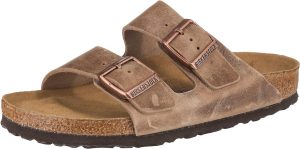 Men's Amalfi Leather Soft Footbed Arizona Sandals <div data-expanded="false" class="a-expander-content a-expander-partial-collapse-content"> <h3 class="product-facts-title"> Product details </h3> <div class="a-fixed-left-grid product-facts-detail"><div class="a-fixed-left-grid-inner" style="padding-left:140px"> <div class="a-fixed-left-grid-col a-col-left" style="width:140px;margin-left:-140px;float:left"> <span style="font-weight: 600"> <span class="a-color-base">Origin</span> </span> </div> <div class="a-fixed-left-grid-col a-col-right" style="padding-left:6%;float:left"> <span style="font-weight: 400"> <span class="a-color-base">Not Imported</span> </span> </div> </div></div> <div class="a-fixed-left-grid product-facts-detail"><div class="a-fixed-left-grid-inner" style="padding-left:140px"> <div class="a-fixed-left-grid-col a-col-left" style="width:140px;margin-left:-140px;float:left"> <span style="font-weight: 600"> <span class="a-color-base">Sole material</span> </span> </div> <div class="a-fixed-left-grid-col a-col-right" style="padding-left:6%;float:left"> <span style="font-weight: 400"> <span class="a-color-base">Foam, Cork, Suede, Rubber</span> </span> </div> </div></div> <div class="a-fixed-left-grid product-facts-detail"><div class="a-fixed-left-grid-inner" style="padding-left:140px"> <div class="a-fixed-left-grid-col a-col-left" style="width:140px;margin-left:-140px;float:left"> <span style="font-weight: 600"> <span class="a-color-base">Outer material</span> </span> </div> <div class="a-fixed-left-grid-col a-col-right" style="padding-left:6%;float:left"> <span style="font-weight: 400"> <span class="a-color-base">Suede</span> </span> </div> </div></div> <div class="a-fixed-left-grid product-facts-detail"><div class="a-fixed-left-grid-inner" style="padding-left:140px"> <div class="a-fixed-left-grid-col a-col-left" style="width:140px;margin-left:-140px;float:left"> <span style="font-weight: 600"> <span class="a-color-base">Closure type</span> </span> </div> <div class="a-fixed-left-grid-col a-col-right" style="padding-left:6%;float:left"> <span style="font-weight: 400"> <span class="a-color-base">Buckle</span> </span> </div> </div></div> <hr aria-hidden="true" class="a-spacing-base a-spacing-top-base a-divider-normal"> <h3 class="product-facts-title"> About this item </h3> <ul class="a-unordered-list a-vertical a-spacing-small"> <li><span class="a-list-item a-size-base a-color-base">Rubber sole</span></li> </ul> <ul class="a-unordered-list a-vertical a-spacing-small"> <li><span class="a-list-item a-size-base a-color-base">roomy toe box; lined with sued</span></li> </ul> <ul class="a-unordered-list a-vertical a-spacing-small"> <li><span class="a-list-item a-size-base a-color-base">features pronounced arch support with an extra layer of super soft foam cushioning</span></li> </ul> <ul class="a-unordered-list a-vertical a-spacing-small"> <li><span class="a-list-item a-size-base a-color-base">Contoured cork footbed conforms to the shape of your foot</span></li> </ul> </div>