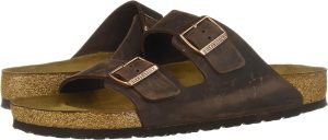 Men's Amalfi Leather Soft Footbed Arizona Sandals <div data-expanded="false" class="a-expander-content a-expander-partial-collapse-content"> <h3 class="product-facts-title"> Product details </h3> <div class="a-fixed-left-grid product-facts-detail"><div class="a-fixed-left-grid-inner" style="padding-left:140px"> <div class="a-fixed-left-grid-col a-col-left" style="width:140px;margin-left:-140px;float:left"> <span style="font-weight: 600"> <span class="a-color-base">Origin</span> </span> </div> <div class="a-fixed-left-grid-col a-col-right" style="padding-left:6%;float:left"> <span style="font-weight: 400"> <span class="a-color-base">Not Imported</span> </span> </div> </div></div> <div class="a-fixed-left-grid product-facts-detail"><div class="a-fixed-left-grid-inner" style="padding-left:140px"> <div class="a-fixed-left-grid-col a-col-left" style="width:140px;margin-left:-140px;float:left"> <span style="font-weight: 600"> <span class="a-color-base">Sole material</span> </span> </div> <div class="a-fixed-left-grid-col a-col-right" style="padding-left:6%;float:left"> <span style="font-weight: 400"> <span class="a-color-base">Foam, Cork, Suede, Rubber</span> </span> </div> </div></div> <div class="a-fixed-left-grid product-facts-detail"><div class="a-fixed-left-grid-inner" style="padding-left:140px"> <div class="a-fixed-left-grid-col a-col-left" style="width:140px;margin-left:-140px;float:left"> <span style="font-weight: 600"> <span class="a-color-base">Outer material</span> </span> </div> <div class="a-fixed-left-grid-col a-col-right" style="padding-left:6%;float:left"> <span style="font-weight: 400"> <span class="a-color-base">Suede</span> </span> </div> </div></div> <div class="a-fixed-left-grid product-facts-detail"><div class="a-fixed-left-grid-inner" style="padding-left:140px"> <div class="a-fixed-left-grid-col a-col-left" style="width:140px;margin-left:-140px;float:left"> <span style="font-weight: 600"> <span class="a-color-base">Closure type</span> </span> </div> <div class="a-fixed-left-grid-col a-col-right" style="padding-left:6%;float:left"> <span style="font-weight: 400"> <span class="a-color-base">Buckle</span> </span> </div> </div></div> <hr aria-hidden="true" class="a-spacing-base a-spacing-top-base a-divider-normal"> <h3 class="product-facts-title"> About this item </h3> <ul class="a-unordered-list a-vertical a-spacing-small"> <li><span class="a-list-item a-size-base a-color-base">Rubber sole</span></li> </ul> <ul class="a-unordered-list a-vertical a-spacing-small"> <li><span class="a-list-item a-size-base a-color-base">roomy toe box; lined with sued</span></li> </ul> <ul class="a-unordered-list a-vertical a-spacing-small"> <li><span class="a-list-item a-size-base a-color-base">features pronounced arch support with an extra layer of super soft foam cushioning</span></li> </ul> <ul class="a-unordered-list a-vertical a-spacing-small"> <li><span class="a-list-item a-size-base a-color-base">Contoured cork footbed conforms to the shape of your foot</span></li> </ul> </div>