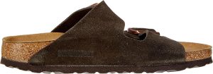 Men's Amalfi Leather Soft Footbed Arizona Sandals <div data-expanded="false" class="a-expander-content a-expander-partial-collapse-content"> <h3 class="product-facts-title"> Product details </h3> <div class="a-fixed-left-grid product-facts-detail"><div class="a-fixed-left-grid-inner" style="padding-left:140px"> <div class="a-fixed-left-grid-col a-col-left" style="width:140px;margin-left:-140px;float:left"> <span style="font-weight: 600"> <span class="a-color-base">Origin</span> </span> </div> <div class="a-fixed-left-grid-col a-col-right" style="padding-left:6%;float:left"> <span style="font-weight: 400"> <span class="a-color-base">Not Imported</span> </span> </div> </div></div> <div class="a-fixed-left-grid product-facts-detail"><div class="a-fixed-left-grid-inner" style="padding-left:140px"> <div class="a-fixed-left-grid-col a-col-left" style="width:140px;margin-left:-140px;float:left"> <span style="font-weight: 600"> <span class="a-color-base">Sole material</span> </span> </div> <div class="a-fixed-left-grid-col a-col-right" style="padding-left:6%;float:left"> <span style="font-weight: 400"> <span class="a-color-base">Foam, Cork, Suede, Rubber</span> </span> </div> </div></div> <div class="a-fixed-left-grid product-facts-detail"><div class="a-fixed-left-grid-inner" style="padding-left:140px"> <div class="a-fixed-left-grid-col a-col-left" style="width:140px;margin-left:-140px;float:left"> <span style="font-weight: 600"> <span class="a-color-base">Outer material</span> </span> </div> <div class="a-fixed-left-grid-col a-col-right" style="padding-left:6%;float:left"> <span style="font-weight: 400"> <span class="a-color-base">Suede</span> </span> </div> </div></div> <div class="a-fixed-left-grid product-facts-detail"><div class="a-fixed-left-grid-inner" style="padding-left:140px"> <div class="a-fixed-left-grid-col a-col-left" style="width:140px;margin-left:-140px;float:left"> <span style="font-weight: 600"> <span class="a-color-base">Closure type</span> </span> </div> <div class="a-fixed-left-grid-col a-col-right" style="padding-left:6%;float:left"> <span style="font-weight: 400"> <span class="a-color-base">Buckle</span> </span> </div> </div></div> <hr aria-hidden="true" class="a-spacing-base a-spacing-top-base a-divider-normal"> <h3 class="product-facts-title"> About this item </h3> <ul class="a-unordered-list a-vertical a-spacing-small"> <li><span class="a-list-item a-size-base a-color-base">Rubber sole</span></li> </ul> <ul class="a-unordered-list a-vertical a-spacing-small"> <li><span class="a-list-item a-size-base a-color-base">roomy toe box; lined with sued</span></li> </ul> <ul class="a-unordered-list a-vertical a-spacing-small"> <li><span class="a-list-item a-size-base a-color-base">features pronounced arch support with an extra layer of super soft foam cushioning</span></li> </ul> <ul class="a-unordered-list a-vertical a-spacing-small"> <li><span class="a-list-item a-size-base a-color-base">Contoured cork footbed conforms to the shape of your foot</span></li> </ul> </div>