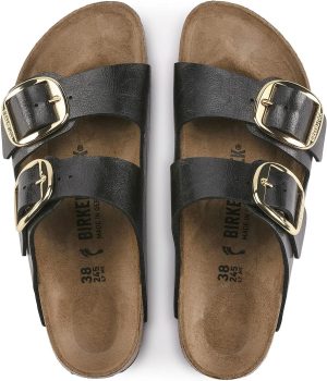 Men's Amalfi Leather Soft Footbed Arizona Sandals <div data-expanded="false" class="a-expander-content a-expander-partial-collapse-content"> <h3 class="product-facts-title"> Product details </h3> <div class="a-fixed-left-grid product-facts-detail"><div class="a-fixed-left-grid-inner" style="padding-left:140px"> <div class="a-fixed-left-grid-col a-col-left" style="width:140px;margin-left:-140px;float:left"> <span style="font-weight: 600"> <span class="a-color-base">Origin</span> </span> </div> <div class="a-fixed-left-grid-col a-col-right" style="padding-left:6%;float:left"> <span style="font-weight: 400"> <span class="a-color-base">Not Imported</span> </span> </div> </div></div> <div class="a-fixed-left-grid product-facts-detail"><div class="a-fixed-left-grid-inner" style="padding-left:140px"> <div class="a-fixed-left-grid-col a-col-left" style="width:140px;margin-left:-140px;float:left"> <span style="font-weight: 600"> <span class="a-color-base">Sole material</span> </span> </div> <div class="a-fixed-left-grid-col a-col-right" style="padding-left:6%;float:left"> <span style="font-weight: 400"> <span class="a-color-base">Foam, Cork, Suede, Rubber</span> </span> </div> </div></div> <div class="a-fixed-left-grid product-facts-detail"><div class="a-fixed-left-grid-inner" style="padding-left:140px"> <div class="a-fixed-left-grid-col a-col-left" style="width:140px;margin-left:-140px;float:left"> <span style="font-weight: 600"> <span class="a-color-base">Outer material</span> </span> </div> <div class="a-fixed-left-grid-col a-col-right" style="padding-left:6%;float:left"> <span style="font-weight: 400"> <span class="a-color-base">Suede</span> </span> </div> </div></div> <div class="a-fixed-left-grid product-facts-detail"><div class="a-fixed-left-grid-inner" style="padding-left:140px"> <div class="a-fixed-left-grid-col a-col-left" style="width:140px;margin-left:-140px;float:left"> <span style="font-weight: 600"> <span class="a-color-base">Closure type</span> </span> </div> <div class="a-fixed-left-grid-col a-col-right" style="padding-left:6%;float:left"> <span style="font-weight: 400"> <span class="a-color-base">Buckle</span> </span> </div> </div></div> <hr aria-hidden="true" class="a-spacing-base a-spacing-top-base a-divider-normal"> <h3 class="product-facts-title"> About this item </h3> <ul class="a-unordered-list a-vertical a-spacing-small"> <li><span class="a-list-item a-size-base a-color-base">Rubber sole</span></li> </ul> <ul class="a-unordered-list a-vertical a-spacing-small"> <li><span class="a-list-item a-size-base a-color-base">roomy toe box; lined with sued</span></li> </ul> <ul class="a-unordered-list a-vertical a-spacing-small"> <li><span class="a-list-item a-size-base a-color-base">features pronounced arch support with an extra layer of super soft foam cushioning</span></li> </ul> <ul class="a-unordered-list a-vertical a-spacing-small"> <li><span class="a-list-item a-size-base a-color-base">Contoured cork footbed conforms to the shape of your foot</span></li> </ul> </div>