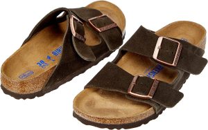 Men's Amalfi Leather Soft Footbed Arizona Sandals <div data-expanded="false" class="a-expander-content a-expander-partial-collapse-content"> <h3 class="product-facts-title"> Product details </h3> <div class="a-fixed-left-grid product-facts-detail"><div class="a-fixed-left-grid-inner" style="padding-left:140px"> <div class="a-fixed-left-grid-col a-col-left" style="width:140px;margin-left:-140px;float:left"> <span style="font-weight: 600"> <span class="a-color-base">Origin</span> </span> </div> <div class="a-fixed-left-grid-col a-col-right" style="padding-left:6%;float:left"> <span style="font-weight: 400"> <span class="a-color-base">Not Imported</span> </span> </div> </div></div> <div class="a-fixed-left-grid product-facts-detail"><div class="a-fixed-left-grid-inner" style="padding-left:140px"> <div class="a-fixed-left-grid-col a-col-left" style="width:140px;margin-left:-140px;float:left"> <span style="font-weight: 600"> <span class="a-color-base">Sole material</span> </span> </div> <div class="a-fixed-left-grid-col a-col-right" style="padding-left:6%;float:left"> <span style="font-weight: 400"> <span class="a-color-base">Foam, Cork, Suede, Rubber</span> </span> </div> </div></div> <div class="a-fixed-left-grid product-facts-detail"><div class="a-fixed-left-grid-inner" style="padding-left:140px"> <div class="a-fixed-left-grid-col a-col-left" style="width:140px;margin-left:-140px;float:left"> <span style="font-weight: 600"> <span class="a-color-base">Outer material</span> </span> </div> <div class="a-fixed-left-grid-col a-col-right" style="padding-left:6%;float:left"> <span style="font-weight: 400"> <span class="a-color-base">Suede</span> </span> </div> </div></div> <div class="a-fixed-left-grid product-facts-detail"><div class="a-fixed-left-grid-inner" style="padding-left:140px"> <div class="a-fixed-left-grid-col a-col-left" style="width:140px;margin-left:-140px;float:left"> <span style="font-weight: 600"> <span class="a-color-base">Closure type</span> </span> </div> <div class="a-fixed-left-grid-col a-col-right" style="padding-left:6%;float:left"> <span style="font-weight: 400"> <span class="a-color-base">Buckle</span> </span> </div> </div></div> <hr aria-hidden="true" class="a-spacing-base a-spacing-top-base a-divider-normal"> <h3 class="product-facts-title"> About this item </h3> <ul class="a-unordered-list a-vertical a-spacing-small"> <li><span class="a-list-item a-size-base a-color-base">Rubber sole</span></li> </ul> <ul class="a-unordered-list a-vertical a-spacing-small"> <li><span class="a-list-item a-size-base a-color-base">roomy toe box; lined with sued</span></li> </ul> <ul class="a-unordered-list a-vertical a-spacing-small"> <li><span class="a-list-item a-size-base a-color-base">features pronounced arch support with an extra layer of super soft foam cushioning</span></li> </ul> <ul class="a-unordered-list a-vertical a-spacing-small"> <li><span class="a-list-item a-size-base a-color-base">Contoured cork footbed conforms to the shape of your foot</span></li> </ul> </div>