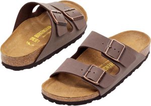 Men's Arizona Sandals <div class="a-expander-content a-expander-partial-collapse-content" style="padding-bottom: 20px;" data-expanded="false"> <h3 class="product-facts-title">Product details</h3> <div class="a-fixed-left-grid product-facts-detail"> <div class="a-fixed-left-grid-inner" style="padding-left: 140px;"> <div class="a-fixed-left-grid-col a-col-left" style="width: 140px; margin-left: -140px; float: left;"><span style="font-weight: 600;"> <span class="a-color-base">Care instructions</span> </span></div> <div class="a-fixed-left-grid-col a-col-right" style="padding-left: 6%; float: left;"><span style="font-weight: 400;"> <span class="a-color-base">Machine Wash</span> </span></div> </div> </div> <div class="a-fixed-left-grid product-facts-detail"> <div class="a-fixed-left-grid-inner" style="padding-left: 140px;"> <div class="a-fixed-left-grid-col a-col-left" style="width: 140px; margin-left: -140px; float: left;"><span style="font-weight: 600;"> <span class="a-color-base">Origin</span> </span></div> <div class="a-fixed-left-grid-col a-col-right" style="padding-left: 6%; float: left;"><span style="font-weight: 400;"> <span class="a-color-base">Imported</span> </span></div> </div> </div> <div class="a-fixed-left-grid product-facts-detail"> <div class="a-fixed-left-grid-inner" style="padding-left: 140px;"> <div class="a-fixed-left-grid-col a-col-left" style="width: 140px; margin-left: -140px; float: left;"><span style="font-weight: 600;"> <span class="a-color-base">Sole material</span> </span></div> <div class="a-fixed-left-grid-col a-col-right" style="padding-left: 6%; float: left;"><span style="font-weight: 400;"> <span class="a-color-base">Manmade</span> </span></div> </div> </div> <div class="a-fixed-left-grid product-facts-detail"> <div class="a-fixed-left-grid-inner" style="padding-left: 140px;"> <div class="a-fixed-left-grid-col a-col-left" style="width: 140px; margin-left: -140px; float: left;"><span style="font-weight: 600;"> <span class="a-color-base">Outer material</span> </span></div> <div class="a-fixed-left-grid-col a-col-right" style="padding-left: 6%; float: left;"><span style="font-weight: 400;"> <span class="a-color-base">Synthetic</span> </span></div> </div> </div> <hr class="a-spacing-base a-spacing-top-base a-divider-normal" aria-hidden="true" /> <h3 class="product-facts-title">About this item</h3> <ul class="a-unordered-list a-vertical a-spacing-small"> <li><span class="a-list-item a-size-base a-color-base">The legendary two-strap design from BIRKENSTOCK - the Arizona. Modeled on the cork original, this sandal is made from ultra lightweight and highly flexible EVA. These sandals are shock absorbing, waterproof, and skin-friendly. Wear them at the beach, in the garden, or around the gym and after workouts. It's the perfect addition to your classic BIRKENSTOCK sandals.</span></li> </ul> <ul class="a-unordered-list a-vertical a-spacing-small"> <li><span class="a-list-item a-size-base a-color-base">Anatomically shaped BIRKENSTOCK footbed made from EVA</span></li> </ul> <ul class="a-unordered-list a-vertical a-spacing-small"> <li><span class="a-list-item a-size-base a-color-base">Upper/lining/sole: one piece molded EVA</span></li> </ul> <ul class="a-unordered-list a-vertical a-spacing-small"> <li><span class="a-list-item a-size-base a-color-base">Details: two straps, each with an individually adjustable pin buckle; waterproof, washable, ultra lightweight</span></li> </ul> </div>