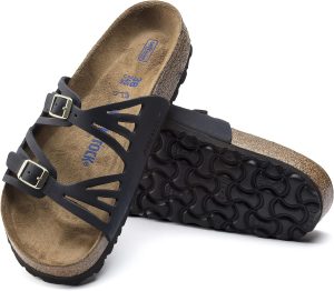 Womens Slingback Soft Footbed Sandals <div class="a-expander-content a-expander-partial-collapse-content" data-expanded="false"> <h3 class="product-facts-title">Product details</h3> <div class="a-fixed-left-grid product-facts-detail"> <div class="a-fixed-left-grid-inner" style="padding-left: 140px;"> <div class="a-fixed-left-grid-col a-col-left" style="width: 140px; margin-left: -140px; float: left;"><span style="font-weight: 600;"> <span class="a-color-base">Sole material</span> </span></div> <div class="a-fixed-left-grid-col a-col-right" style="padding-left: 6%; float: left;"><span style="font-weight: 400;"> <span class="a-color-base">Leather, Ethylene Vinyl Acetate, Suede</span> </span></div> </div> </div> <div class="a-fixed-left-grid product-facts-detail"> <div class="a-fixed-left-grid-inner" style="padding-left: 140px;"> <div class="a-fixed-left-grid-col a-col-left" style="width: 140px; margin-left: -140px; float: left;"><span style="font-weight: 600;"> <span class="a-color-base">Outer material</span> </span></div> <div class="a-fixed-left-grid-col a-col-right" style="padding-left: 6%; float: left;"><span style="font-weight: 400;"> <span class="a-color-base">Suede</span> </span></div> </div> </div> <div class="a-fixed-left-grid product-facts-detail"> <div class="a-fixed-left-grid-inner" style="padding-left: 140px;"> <div class="a-fixed-left-grid-col a-col-left" style="width: 140px; margin-left: -140px; float: left;"><span style="font-weight: 600;"> <span class="a-color-base">Closure type</span> </span></div> <div class="a-fixed-left-grid-col a-col-right" style="padding-left: 6%; float: left;"><span style="font-weight: 400;"> <span class="a-color-base">Buckle</span> </span></div> </div> </div> <hr class="a-spacing-base a-spacing-top-base a-divider-normal" aria-hidden="true" /> <h3 class="product-facts-title">About this item</h3> <ul class="a-unordered-list a-vertical a-spacing-small"> <li><span class="a-list-item a-size-base a-color-base">Original BIRKENSTOCK soft footbed; anatomically shaped</span></li> </ul> <ul class="a-unordered-list a-vertical a-spacing-small"> <li><span class="a-list-item a-size-base a-color-base">Upper: nubuck leather</span></li> </ul> <ul class="a-unordered-list a-vertical a-spacing-small"> <li><span class="a-list-item a-size-base a-color-base">Footbed lining: suede</span></li> </ul> <ul class="a-unordered-list a-vertical a-spacing-small"> <li><span class="a-list-item a-size-base a-color-base">Sole: EVA</span></li> </ul> <ul class="a-unordered-list a-vertical a-spacing-small"> <li><span class="a-list-item a-size-base a-color-base">Details: two straps, each with an individually adjustable metal pin buckle</span></li> </ul> <ul class="a-unordered-list a-vertical a-spacing-small"> <li><span class="a-list-item a-size-base a-color-base">Strap type: Slingback</span></li> </ul> </div>